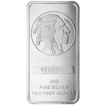 Picture of 10 oz Buffalo Silver Bar