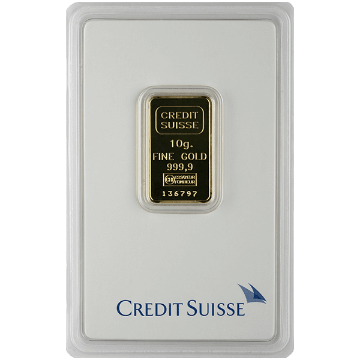 Picture of 10 Gram Credit Suisse Gold Bar