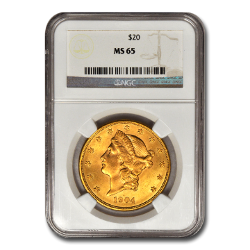 Picture of $20 Liberty Gold Coins MS 65